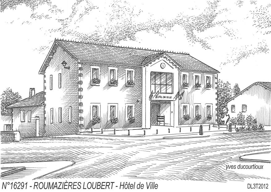 N 16291 - ROUMAZIERES LOUBERT - htel de ville